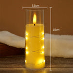 Flameless LED Candle String Lights