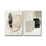 Minimalist Geometric Canvas Prints – Set of 2