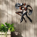 1pc Modern Dancing Couple Metal Wall Art