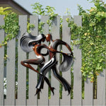 1pc Modern Dancing Couple Metal Wall Art