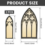 3Pcs Gothic Mirrors Wall Decor
