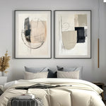 Minimalist Geometric Canvas Prints – Set of 2