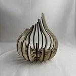 Paintable Wooden Candle Holder