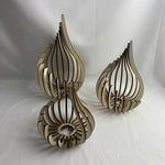 Paintable Wooden Candle Holder