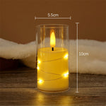 Flameless LED Candle String Lights