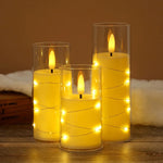 Flameless LED Candle String Lights