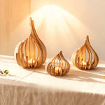 Paintable Wooden Candle Holder